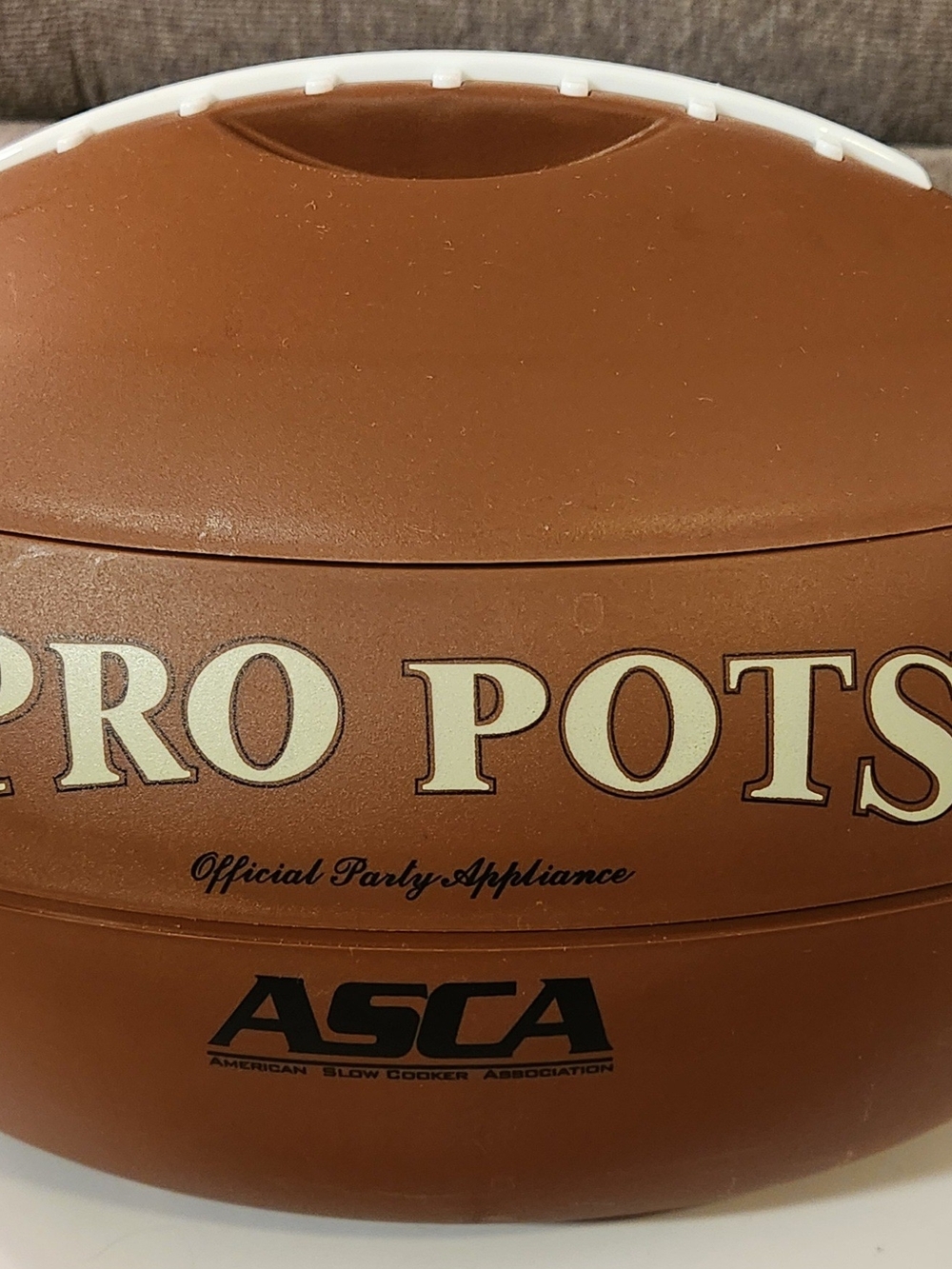 PRO POTS FB-77 Football Shaped Slow Cooker 1.5 Qt Crock Pot Game Day Party Dip